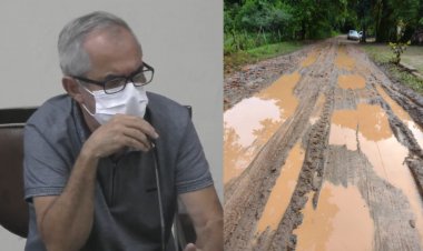 Vereador José Maria faz pedido de socorro para a estrada do Ubeba
