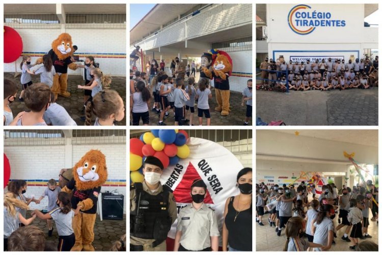 21ºBPM de Ubá comemora aniversário no Colégio Tiradentes da Polícia Militar