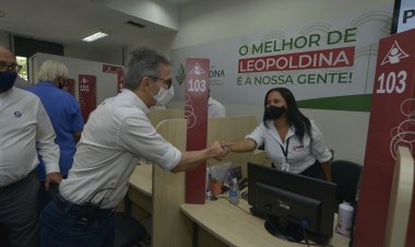 Governador visita em Leopoldina a primeira Unidade de Atendimento Integrado Compartilhada instalada no interior