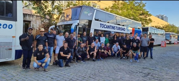 Representantes das forças de Segurança de Ubá participam de movimento em Belo Horizonte nesta quarta-feira