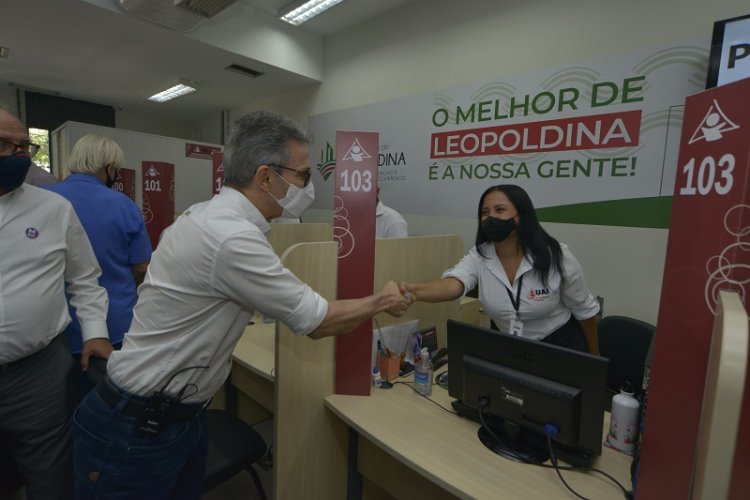 Governador visita em Leopoldina a primeira Unidade de Atendimento Integrado Compartilhada instalada no interior