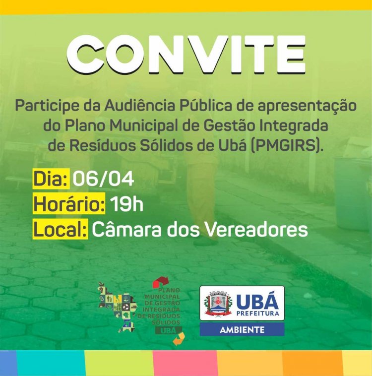 Plano Municipal de Gestão Integrada dos Resíduos Sólidos de Ubá