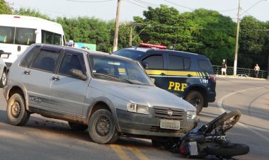 Motociclista morre em acidente com carro na BR-356 em Muriaé