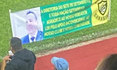 Vereador Lek é homenageado pelo time do Sete de Setembro