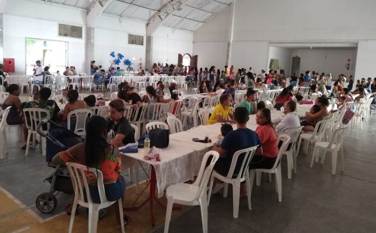 Grupo Mãe Solidária realiza Páscoa Solidária no Clube Tabajara