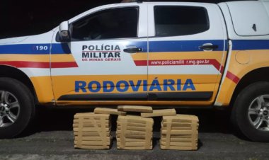 Mais de 50 barras de maconha que seriam enviadas para Viçosa são apreendidas