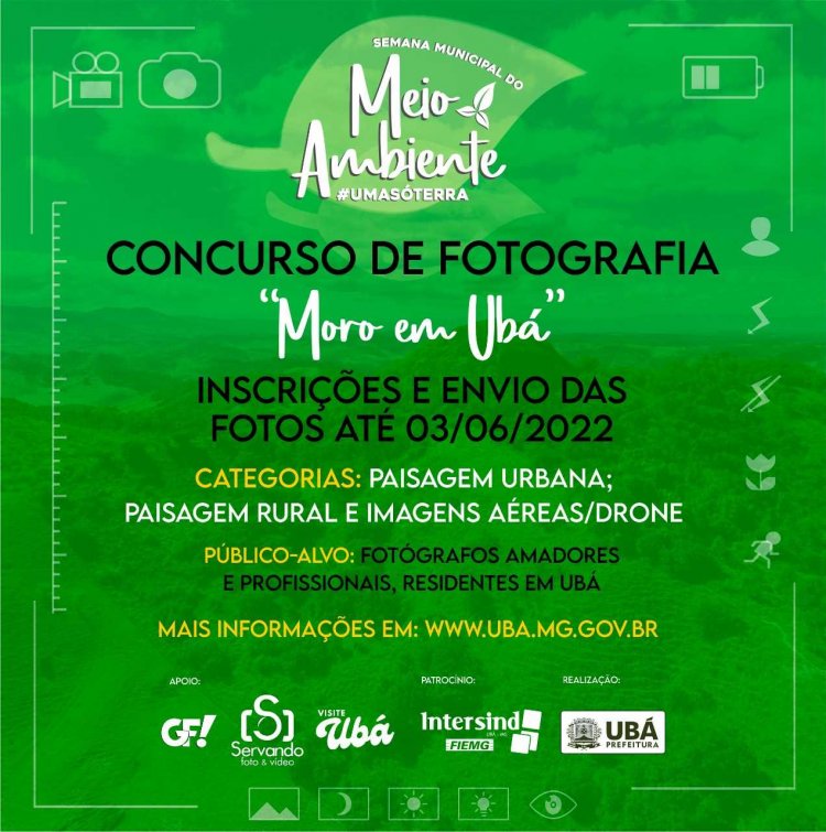 Semana do Meio Ambiente 2022: Abertas as inscrições para o Concurso de Fotografia