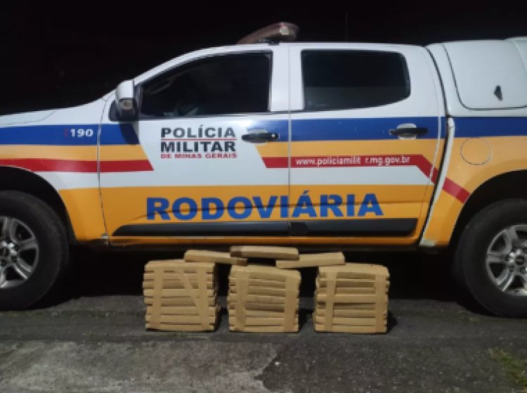 Mais de 50 barras de maconha que seriam enviadas para Viçosa são apreendidas