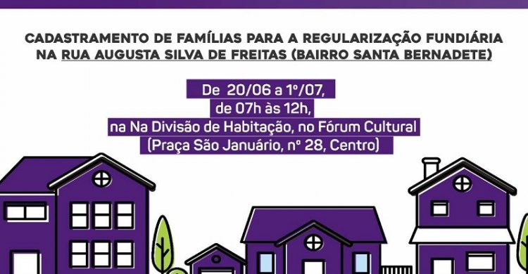 Regularização Fundiária Urbana chega ao bairro Santa Bernadete