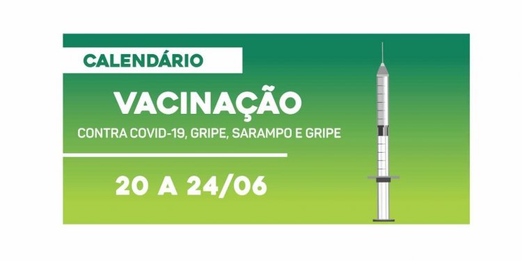 Ubá divulga novo calendário de vacinação contra COVID, Sarampo e Gripe