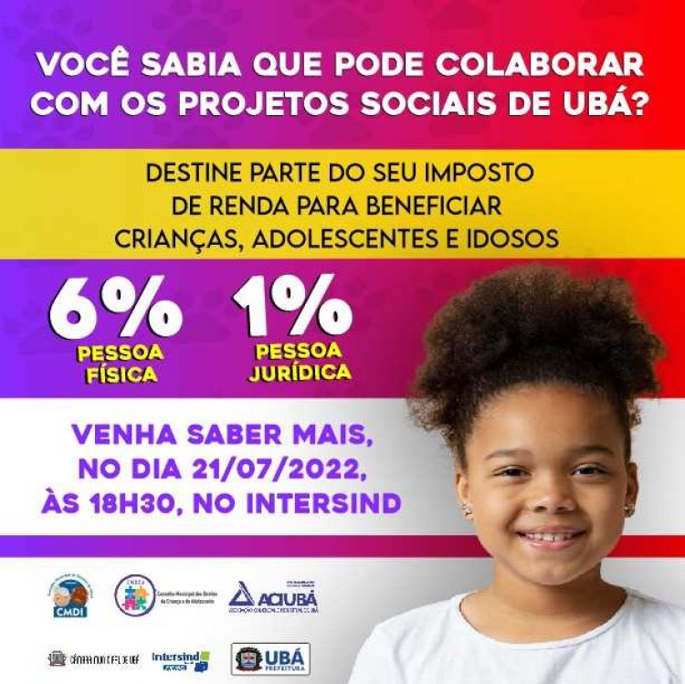 Campanha incentiva doações para entidades e patrocínio para iniciativas culturais