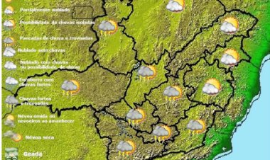 Previsão do tempo para Minas Gerais nesta quarta-feira, 15 de fevereiro