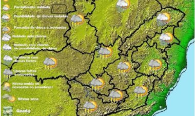 Previsão do tempo para Minas Gerais nesta segunda-feira, 20 de fevereiro