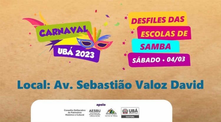 Carnaval Ubá 2023: Desfile das Escolas de Samba