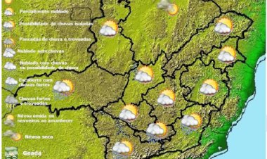 Previsão do tempo para Minas Gerais nesta sexta-feira, 24 de março
