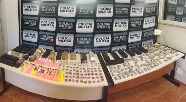 Operação Vigilância da Polícia Militar de Carangola tem grande quantidade de drogas apreendidas