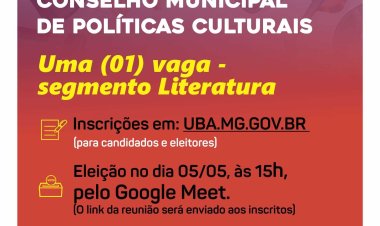 Ubá: Inscrições abertas para recomposição do Conselho de Políticas Culturais