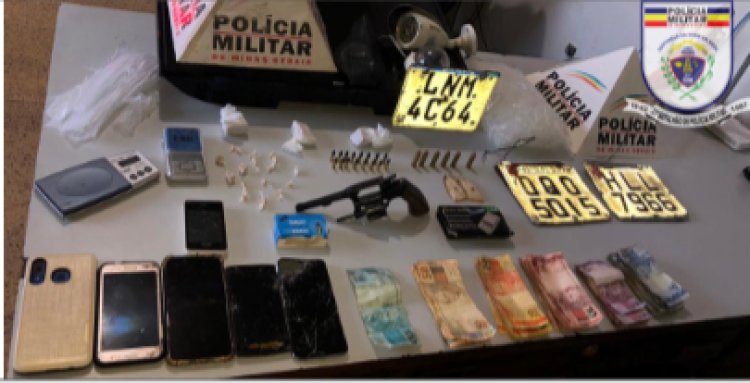 Polícia Militar realiza operação em Piraúba e apreende arma e drogas