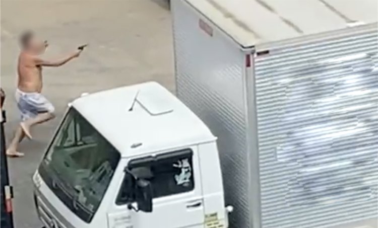 Sogro dispara contra o ex-genro em frente ao Mercado do Produtor em Cataguases