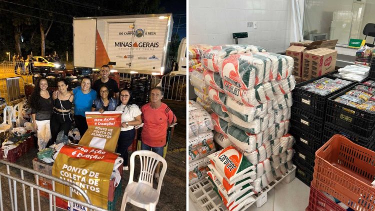 Banco de Alimentos de Ubá recebe 4.5 toneladas e parceria tem recorde de arrecadação