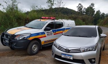 Operação policial recupera veículo furtado na MG-285, em Piraúba