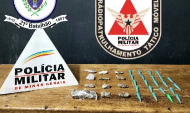 Polícia Militar prende autor por tráfico de drogas em Ubá