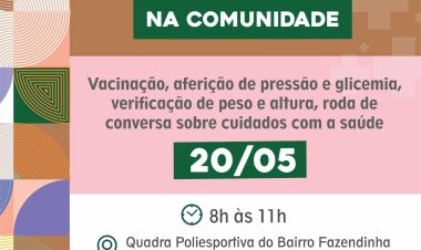 Ubá: Bairro Fazendinha recebe ação do projeto Saúde na Comunidade