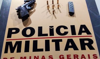 Idoso de quase 90 anos é preso com pistola e munições em Além Paraíba