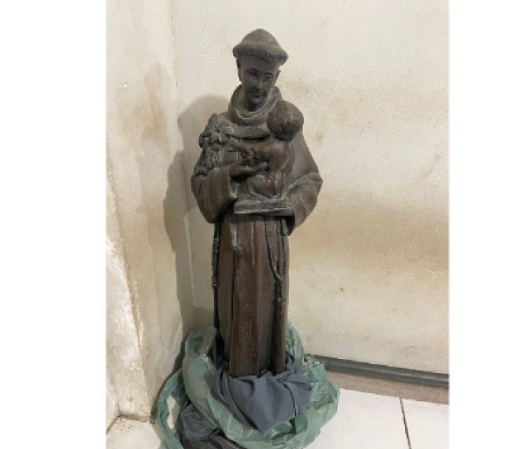 Polícia Militar prende autor de furto de imagem de bronze no cemitério de Ubá