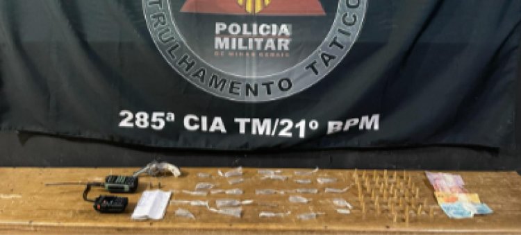 PM ocupa bairro Agroceres e prende autor por resistência, tráfico de drogas e porte ilegal de armas de fogo