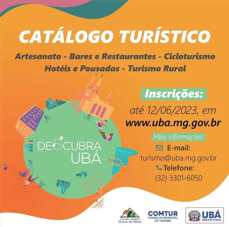 Cultura elabora catálogo turístico Descubra Ubá
