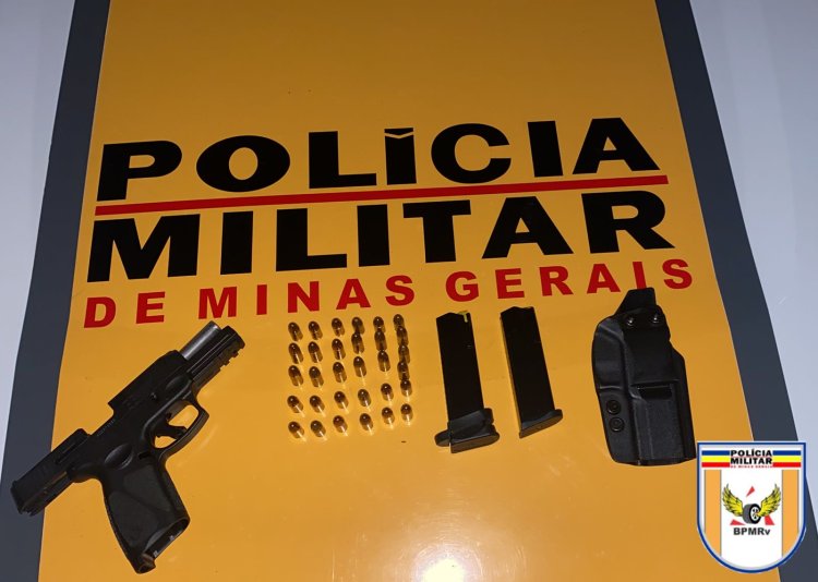 Polícia Rodoviária prende homem por porte ilegal de arma de fogo em Leopoldina