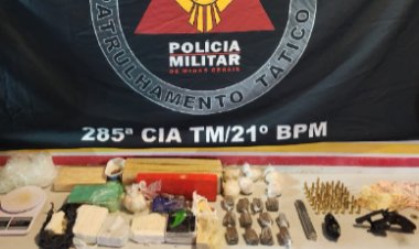 Polícia Militar prende autor de tráfico de drogas em Ubá