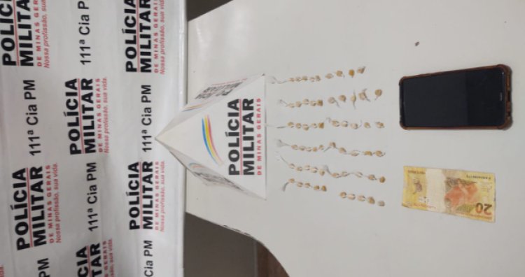 Polícia Militar prende autor de tráfico de drogas em Visconde do Rio Branco