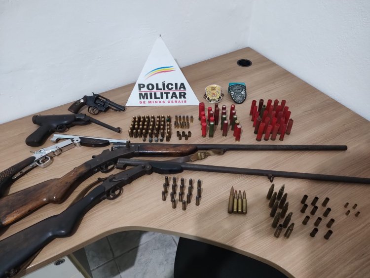 PCMG prende suspeito e localiza armas e munições em Mar de Espanha