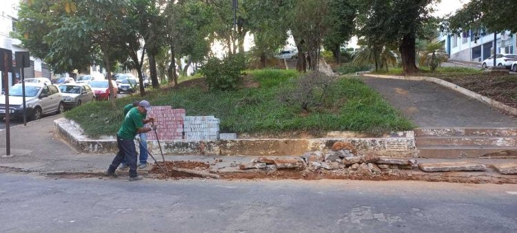 Prefeitura de Ubá realiza revitalização da Praça do Rosário