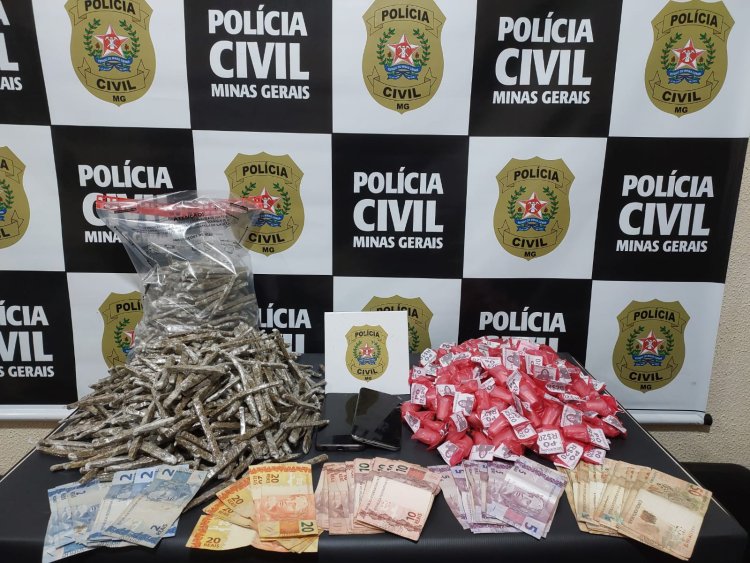 PCMG prende três autores pelos crimes de tráfico e associação ao tráfico de drogas em Leopoldina