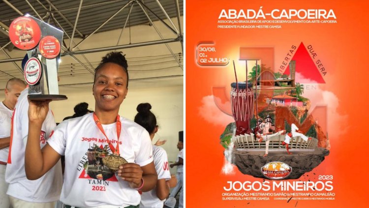 Atleta ubaense conquista o título de Vice-Campeã dos Jogos Mineiros de Capoeira 2023