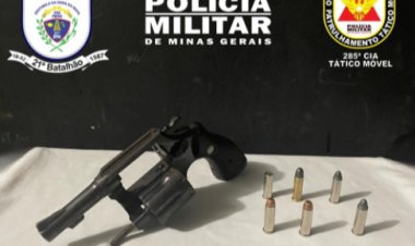 Ubá: Polícia Militar apreende arma de fogo no bairro Major Fusaro