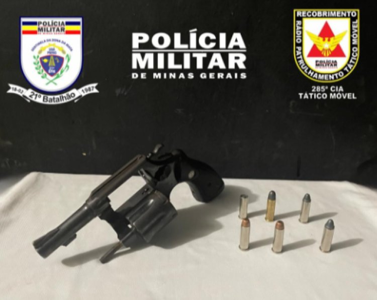 Ubá: Polícia Militar apreende arma de fogo no bairro Major Fusaro