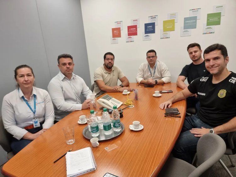 Polícia Civil e Energisa fazem reunião sobre segurança pública e a importância das parcerias público-privada em prol da comunidade