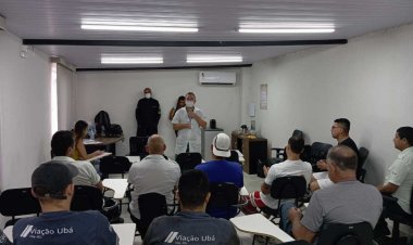 ESF São João realiza ação do Setembro Amarelo na Viação Ubá