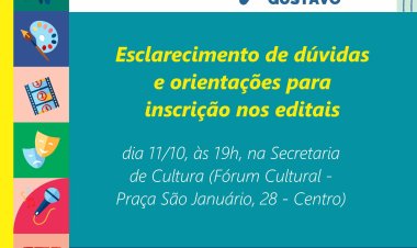 Cultura promove nova reunião de apresentação dos Editais de seleção da Lei Paulo Gustavo