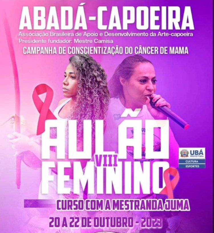 Abadá-capoeira promove a Campanha de Conscientização do Câncer de Mama