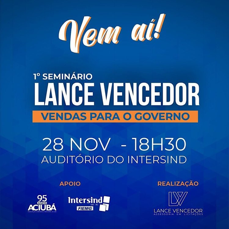 1º SEMINÁRIO LANCE VENCEDOR - Vendas para o Governo