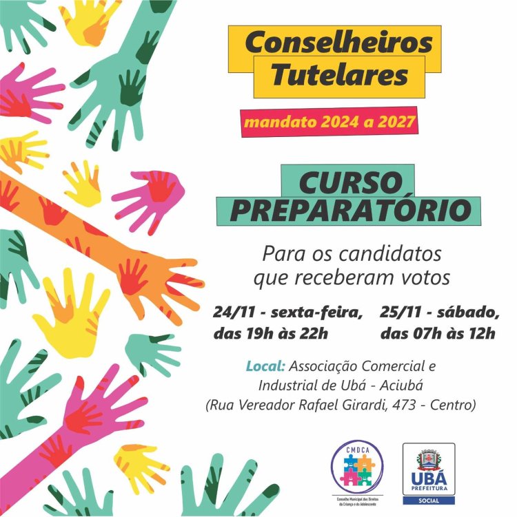 Candidatos ao Conselho Tutelar são convocados para curso preparatório