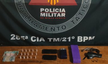 Ubá: Polícia Militar prende autores por tráfico de drogas, associação para o tráfico e porte ilegal de arma de fogo