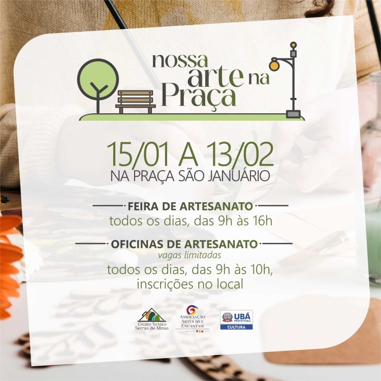Ubá: Cultura promove evento Nossa Arte na Praça