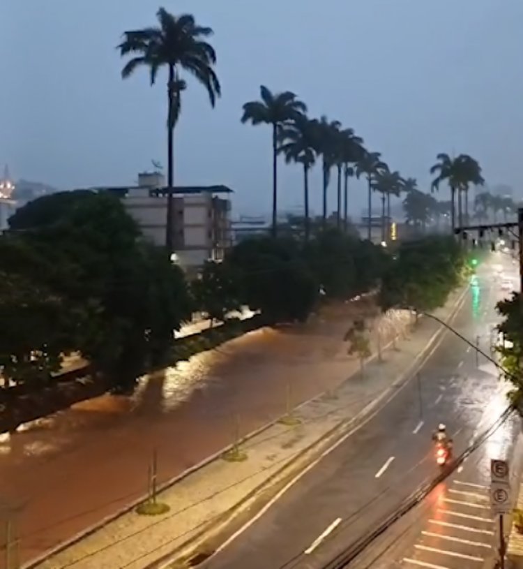 Temporal atinge Ubá com cerca de 90mm em pouco mais de uma hora