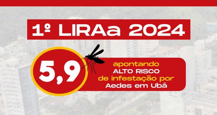 Saúde de Ubá divulga resultado do 1° LIRAa de 2024